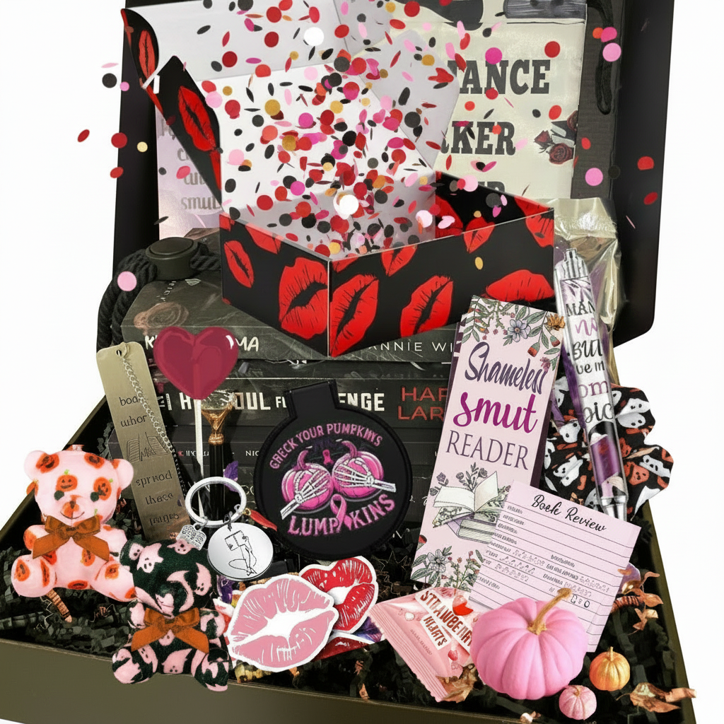Pink Halloween Dark Romance Box - October breast cancer awareness month