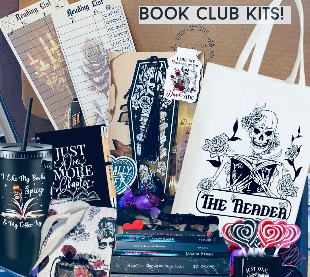 Dark Romance Bookmarks: Skulls (see bulk rate) - Dark Romance Crates