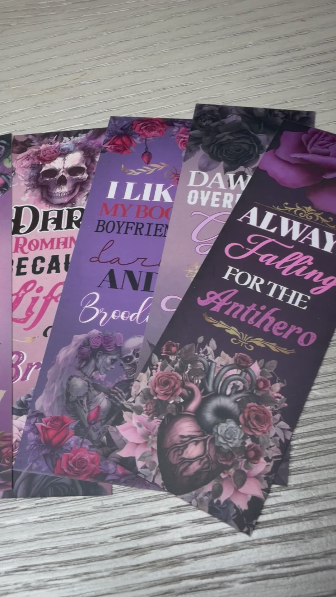Dark Romance Bookmarks