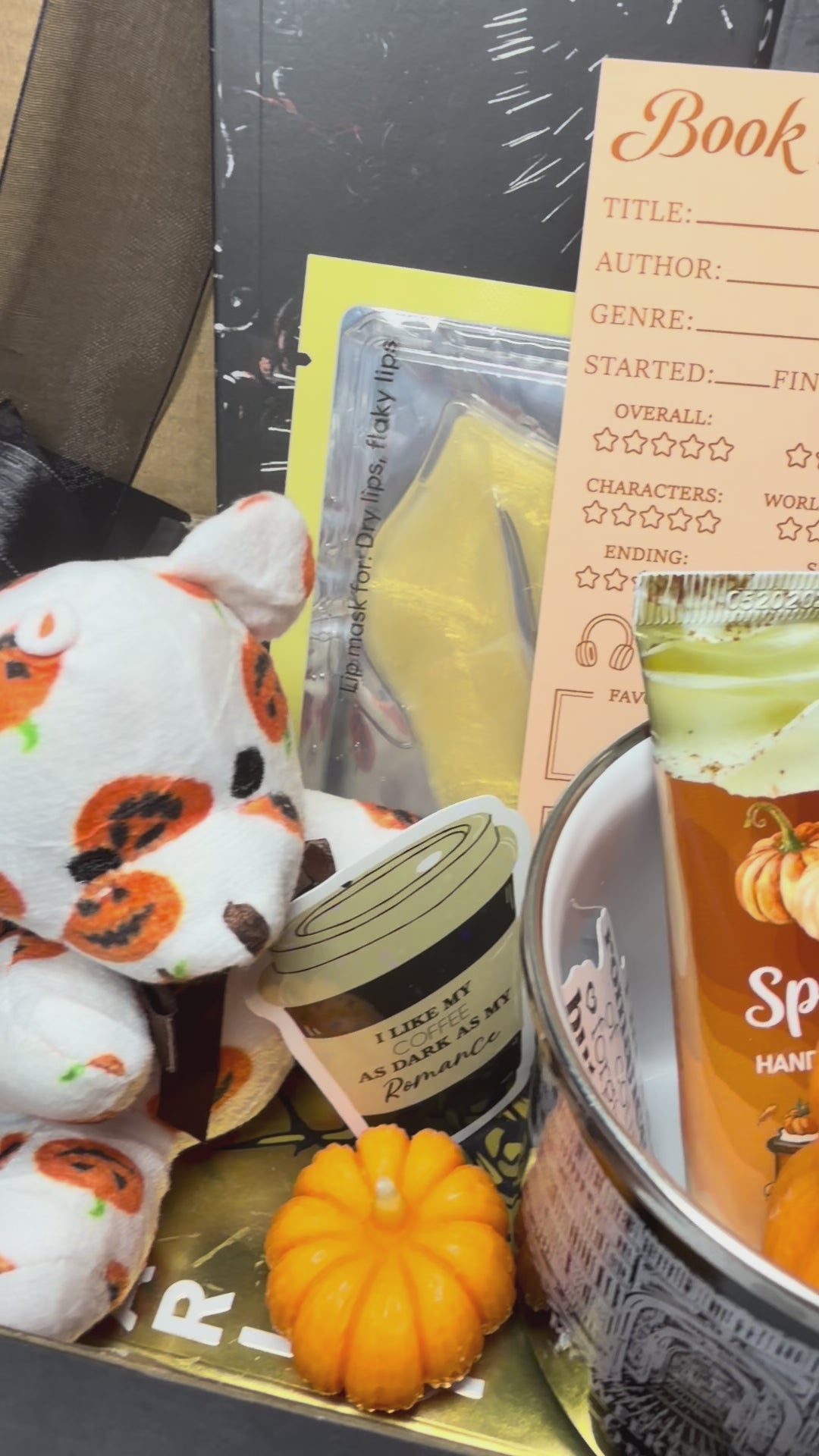 Pumpkin Spice Dark Romance Book Box w/ coffee mug