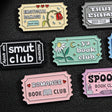 Retro Smut Pin lapel brooche (see bulk rate) - Dark Romance Crates